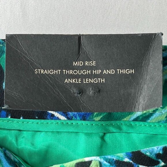 Banana Republic Avery Straight Fit Floral Ankle Pant Size 8 Petite Tropical New - Picture 9 of 14